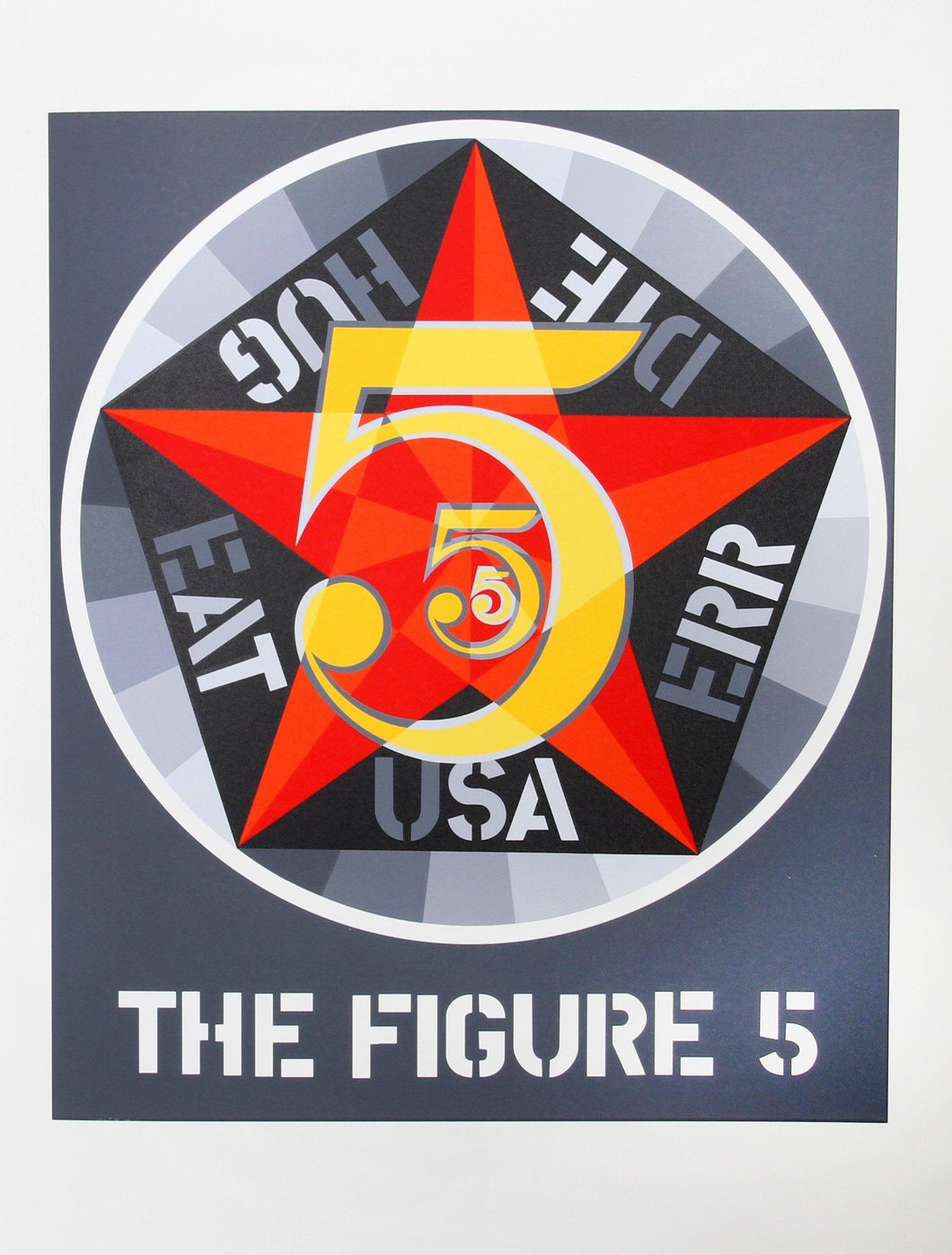 The Figure 5 from the American Dream Portfolio Screenprint | Robert Indiana,{{product.type}}