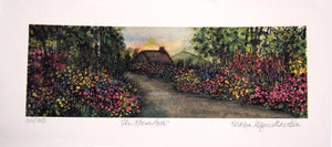 The Flower Path Lithograph | Kathleen Maguire Morolda,{{product.type}}