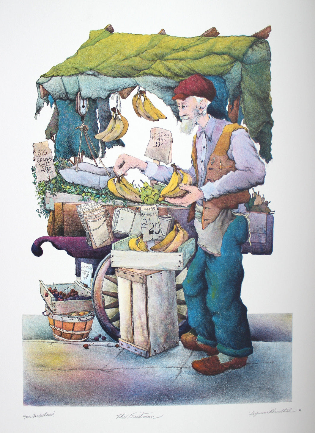 The Fruitman Lithograph | Seymour Rosenthal,{{product.type}}