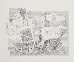 The Galleons Suite - Le Batialle Etching | Hans-Georg Rauch,{{product.type}}