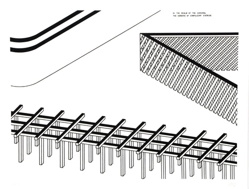 The Gardens of Compulsory Exercise from In the Realm of the Carceral Etching | Robert Morris,{{product.type}}