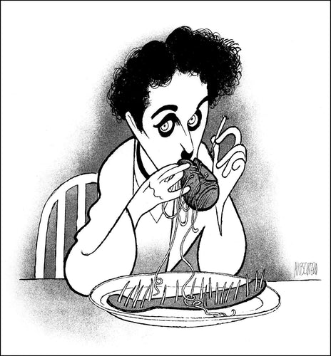 The Gold Rush: Charlie Chaplin Lithograph | Al Hirschfeld,{{product.type}}