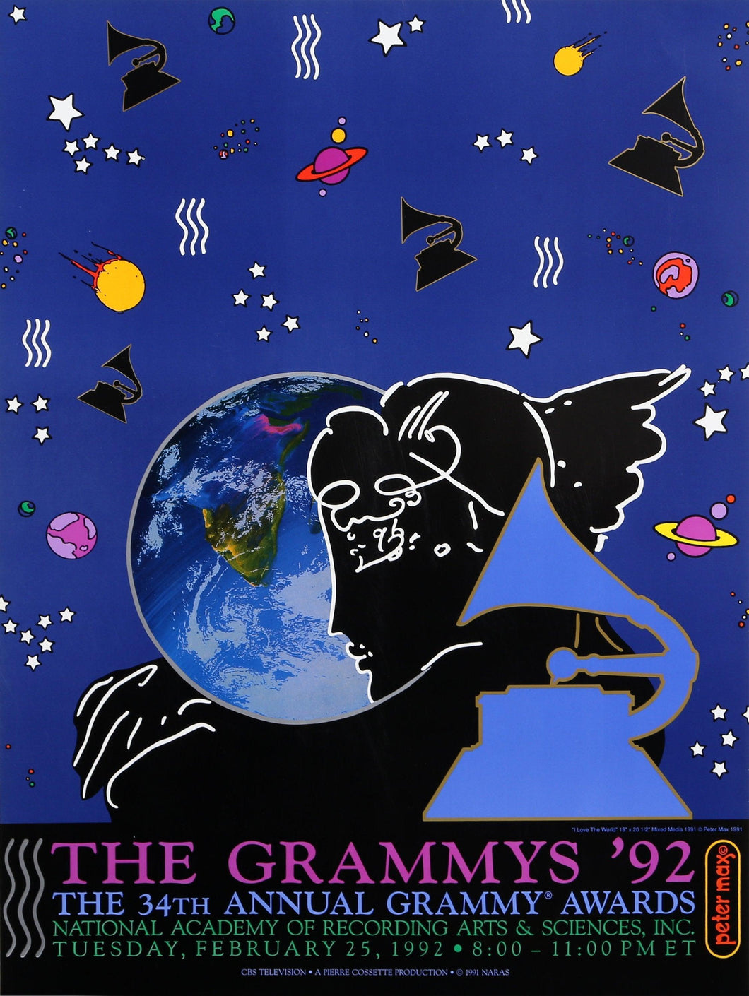 The Grammy's Poster | Peter Max,{{product.type}}