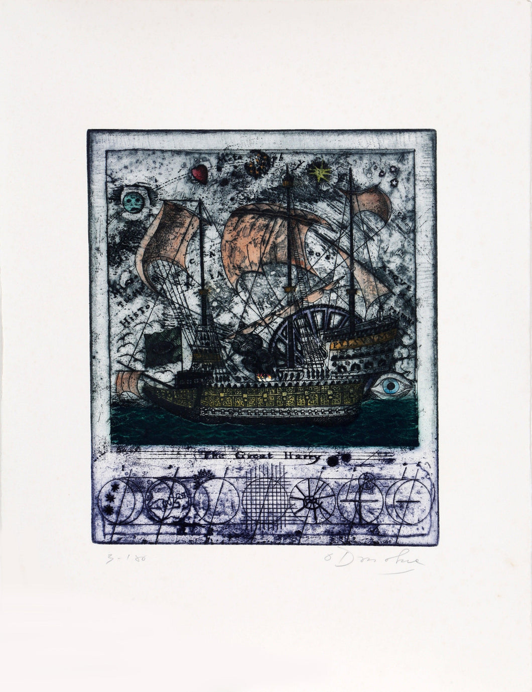 The Great Harry Etching | Tighe O'Donoghue,{{product.type}}