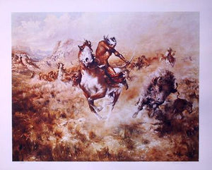 The Great Hunt Lithograph | Buck McCain,{{product.type}}