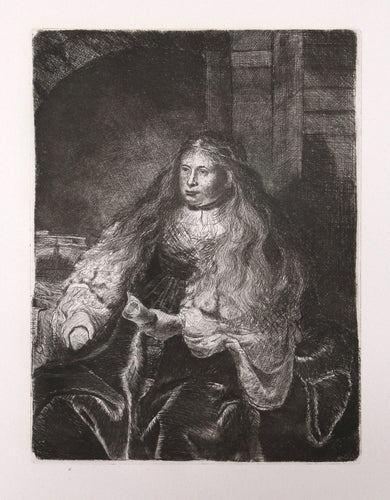 The Great Jewish Bride (B340) Etching | Rembrandt,{{product.type}}
