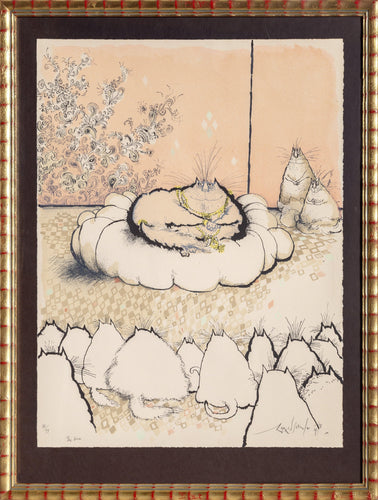 The Guru Lithograph | Ronald Searle,{{product.type}}