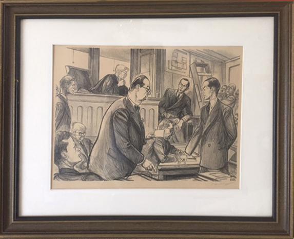 The Hauptman Trial Lithograph | William Sharp,{{product.type}}