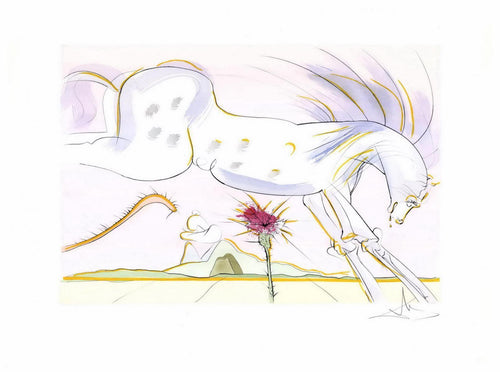 The Horse and the Wolf Engraving | Salvador Dalí,{{product.type}}