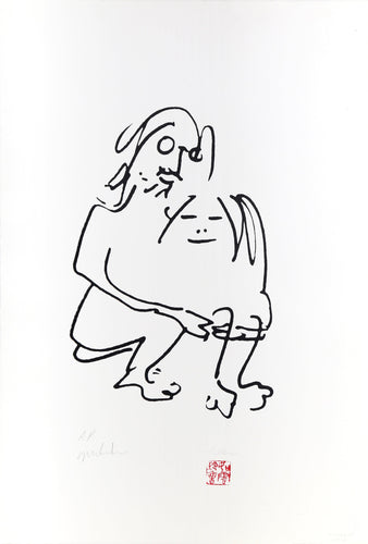 The Hug Lithograph | John Lennon,{{product.type}}
