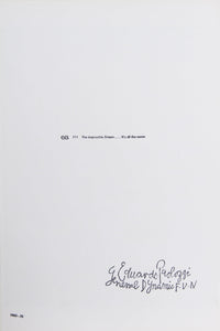 The Impossible Dream it's all the Same from General Dynamic F.U.N. Portfolio Lithograph | Eduardo Paolozzi,{{product.type}}