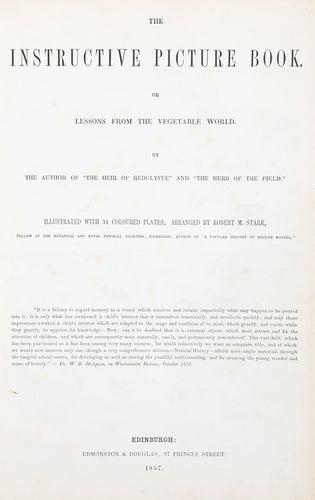 The Instructive Picture Book or Lessons From The Vegetable World Book | Charlotte Mary Yonge,{{product.type}}