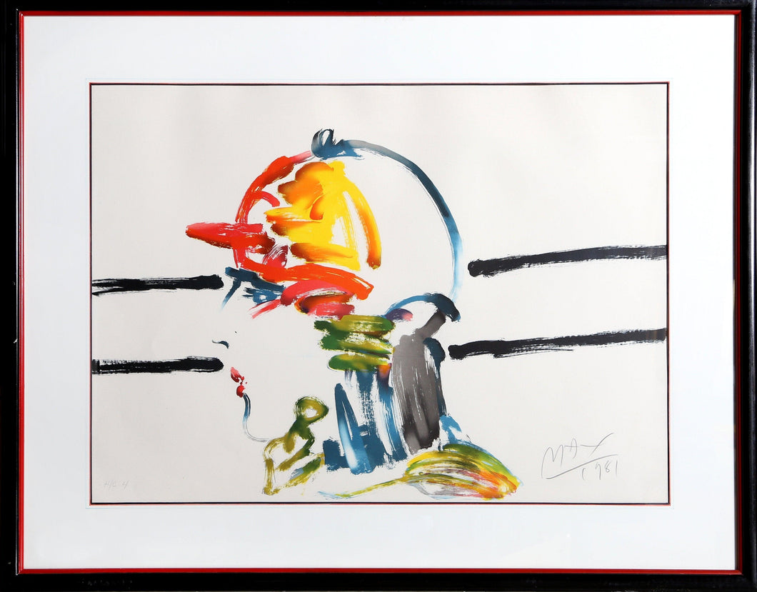 The Jockey Lithograph | Peter Max,{{product.type}}