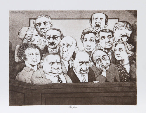 The Jury Lithograph | Charles Bragg,{{product.type}}