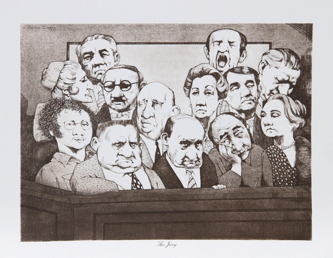 The Jury Lithograph | Charles Bragg,{{product.type}}