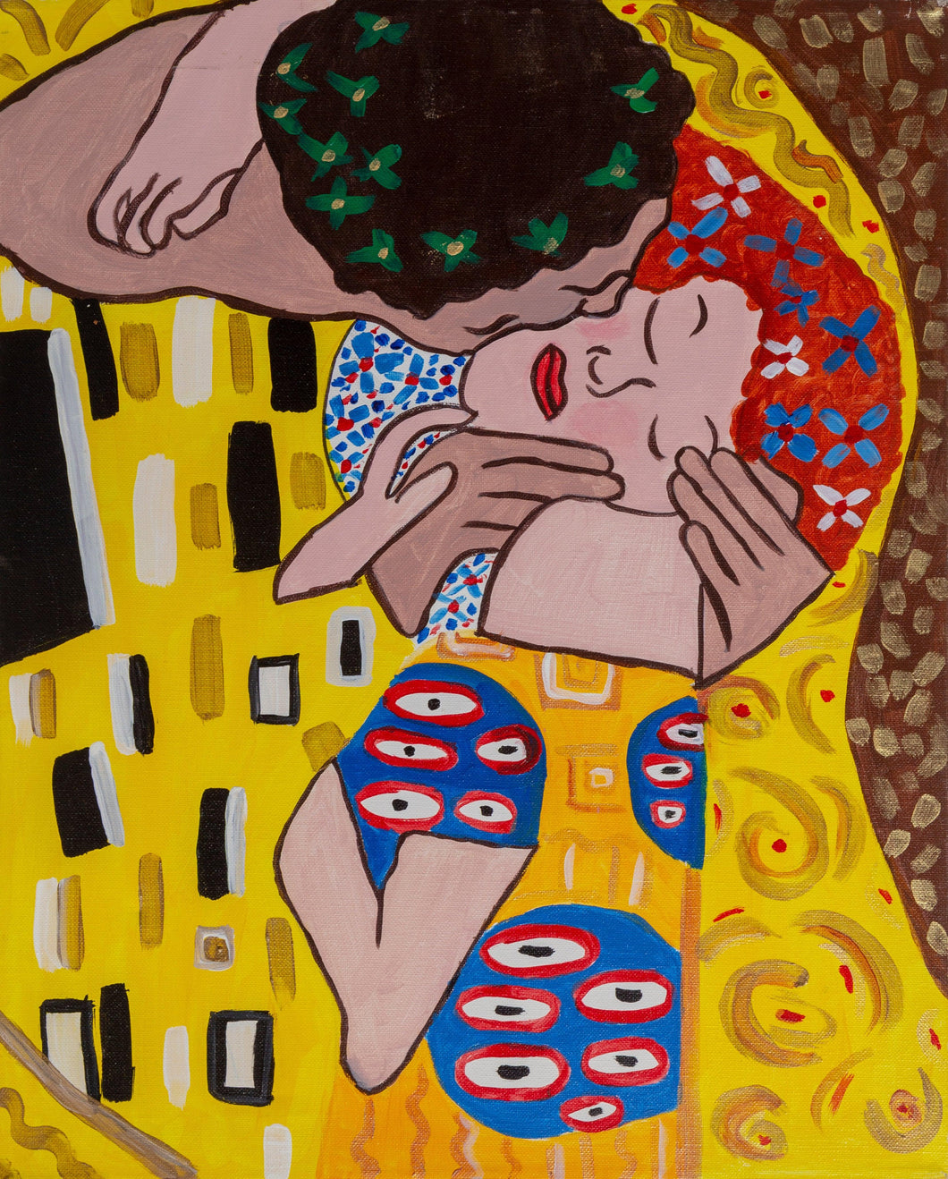 The Kiss (after Klimt) Acrylic | Unknown Artist,{{product.type}}