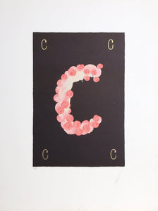 The Letter C from the Alphabet Suite Screenprint | Erté,{{product.type}}