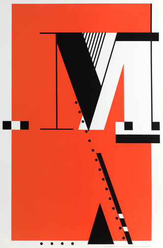The Letter M Screenprint | Rosemarie Tissi,{{product.type}}