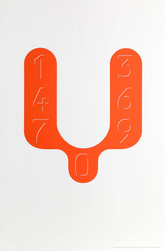 The Letter V Screenprint | Peter Saville,{{product.type}}