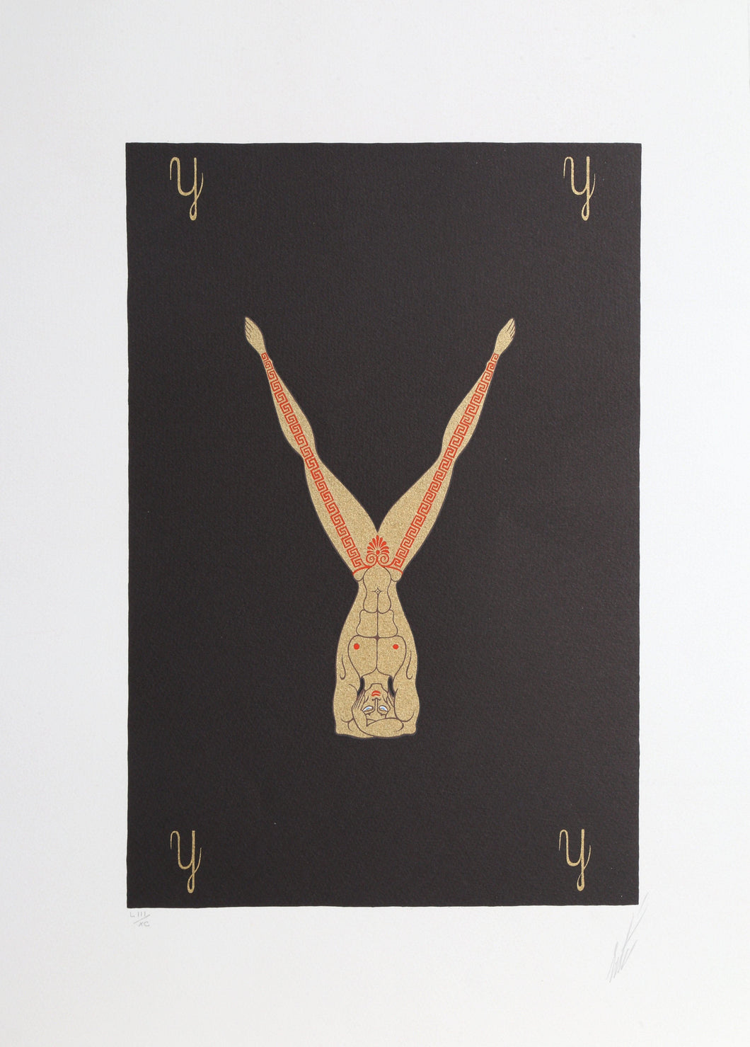 The Letter Y from the Alphabet Suite Screenprint | Erté,{{product.type}}