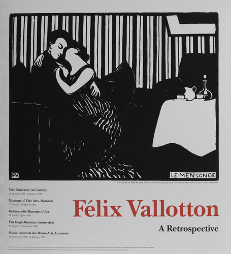 The Lie La Mensonge From Intimes Poster | Felix Vallotton,{{product.type}}