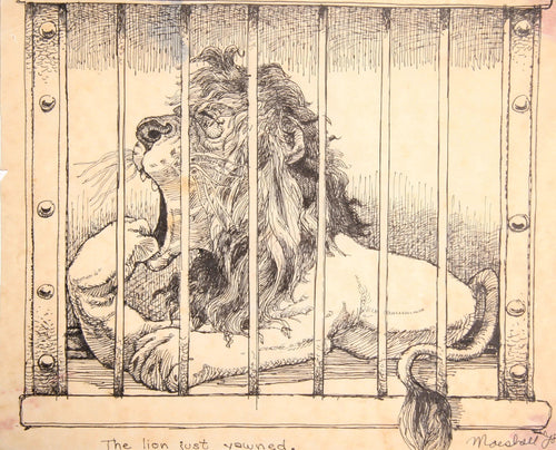 The Lion Just Yawned 2 Ink | Marshall Goodman,{{product.type}}