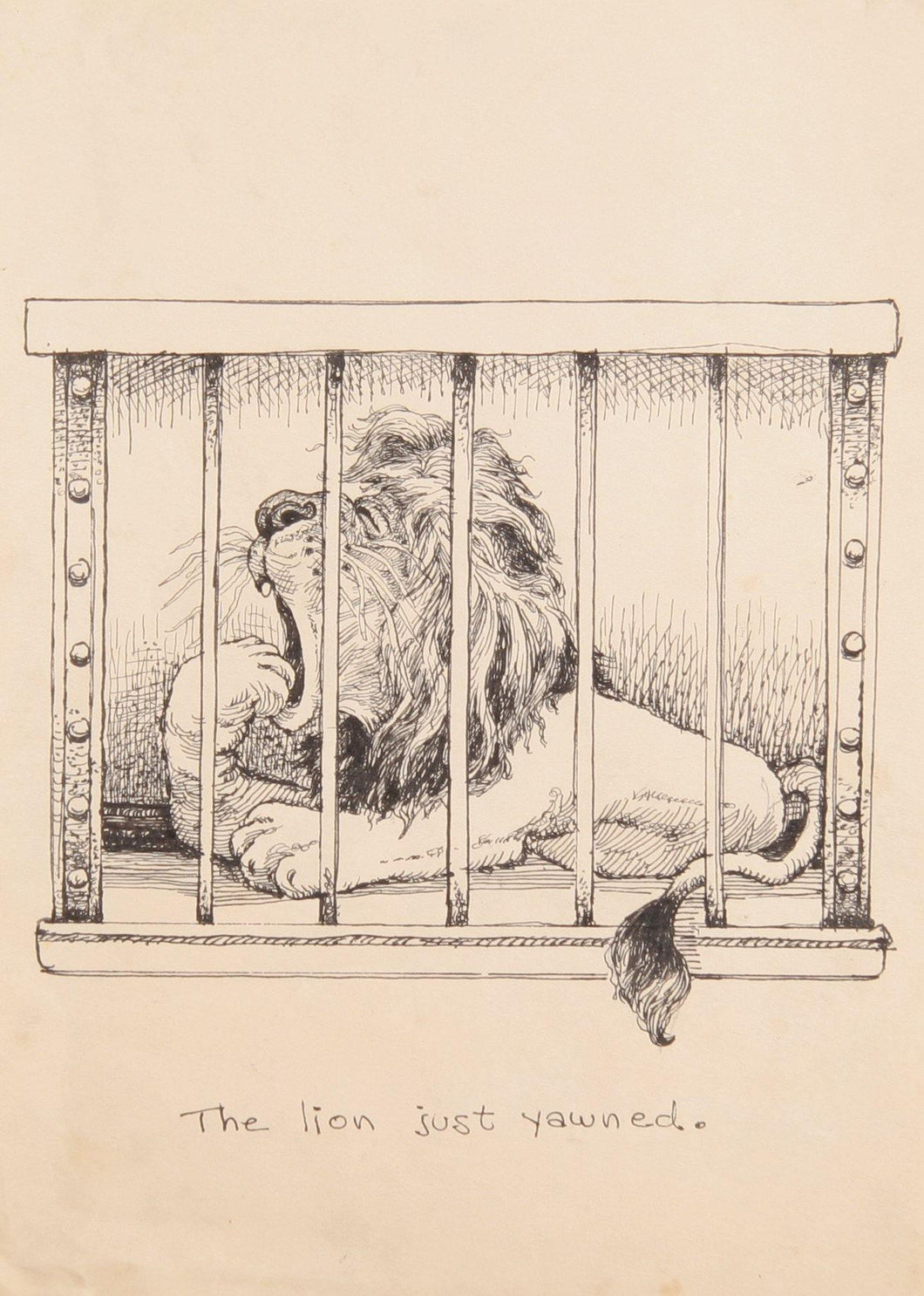 The Lion Just Yawned Ink | Marshall Goodman,{{product.type}}
