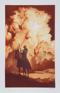 The Lone Rider Lithograph | John Duillo,{{product.type}}