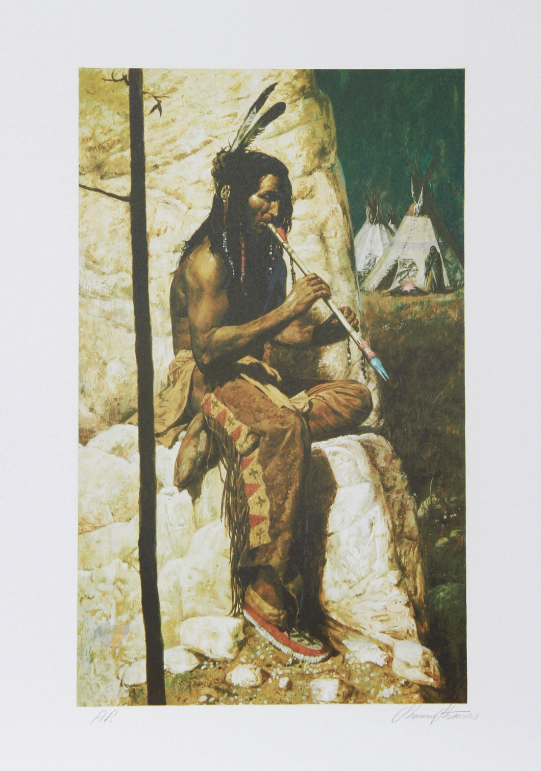 The Love Flute Lithograph | Shannon Stirnweis,{{product.type}}