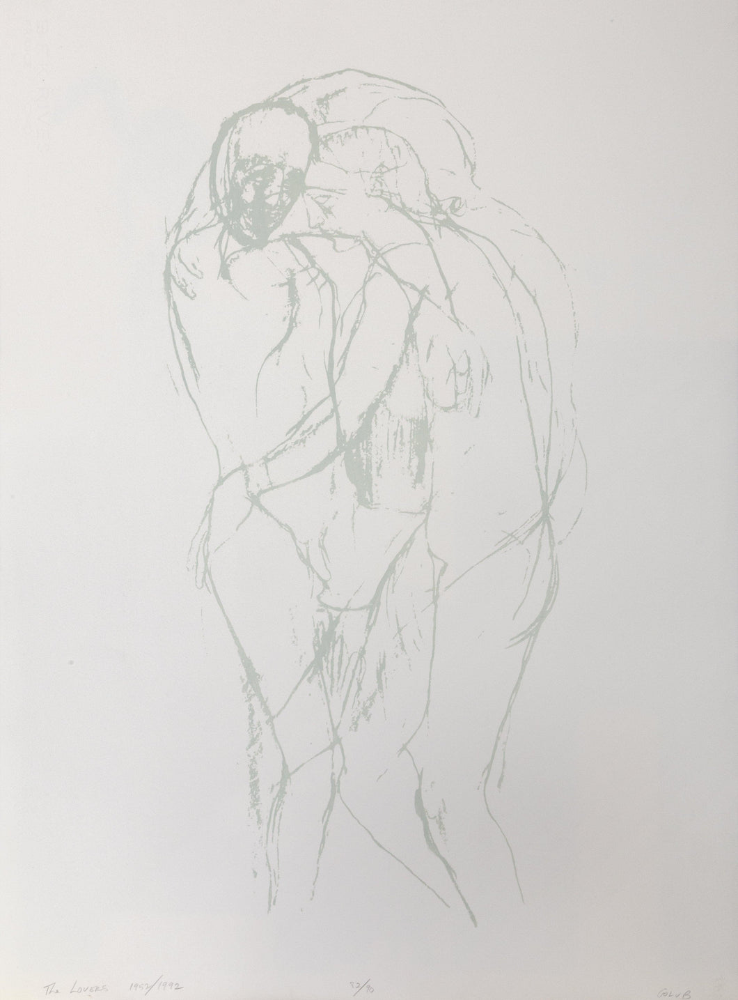 The Lovers Lithograph | Leon Golub,{{product.type}}