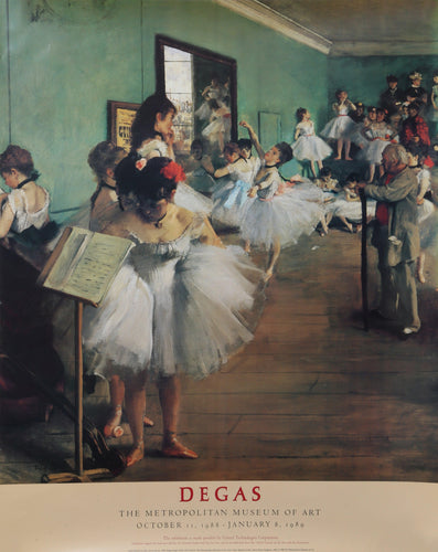 The Metropolitan Museum of Art Exhibition (Dance Class) Poster | Edgar Degas,{{product.type}}