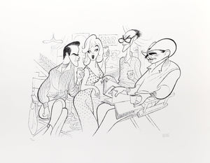 The Misfits on Set Lithograph | Al Hirschfeld,{{product.type}}