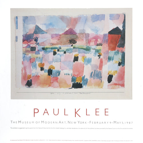 The Museum of Modern Art (Germain Near Tunis) Poster | Paul Klee,{{product.type}}