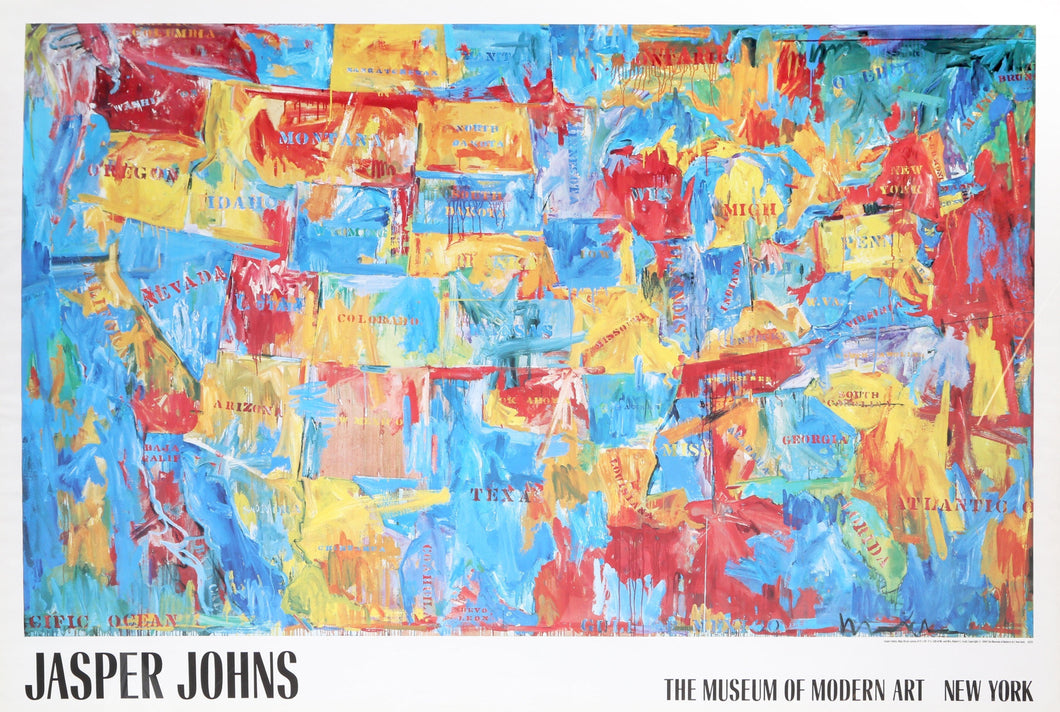 The Museum of Modern Art - Map Poster | Jasper Johns,{{product.type}}