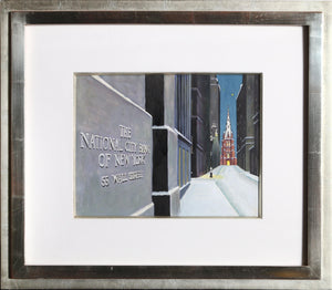 The National City Bank of New York Watercolor | Clarence Holbrook Carter,{{product.type}}