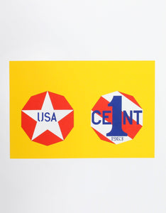 The New Glory Penny from the American Dream Portfolio Screenprint | Robert Indiana,{{product.type}}
