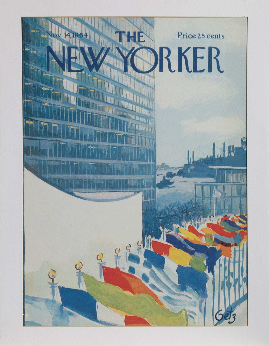 The New Yorker (United Nations Building) Poster | Arthur Getz,{{product.type}}