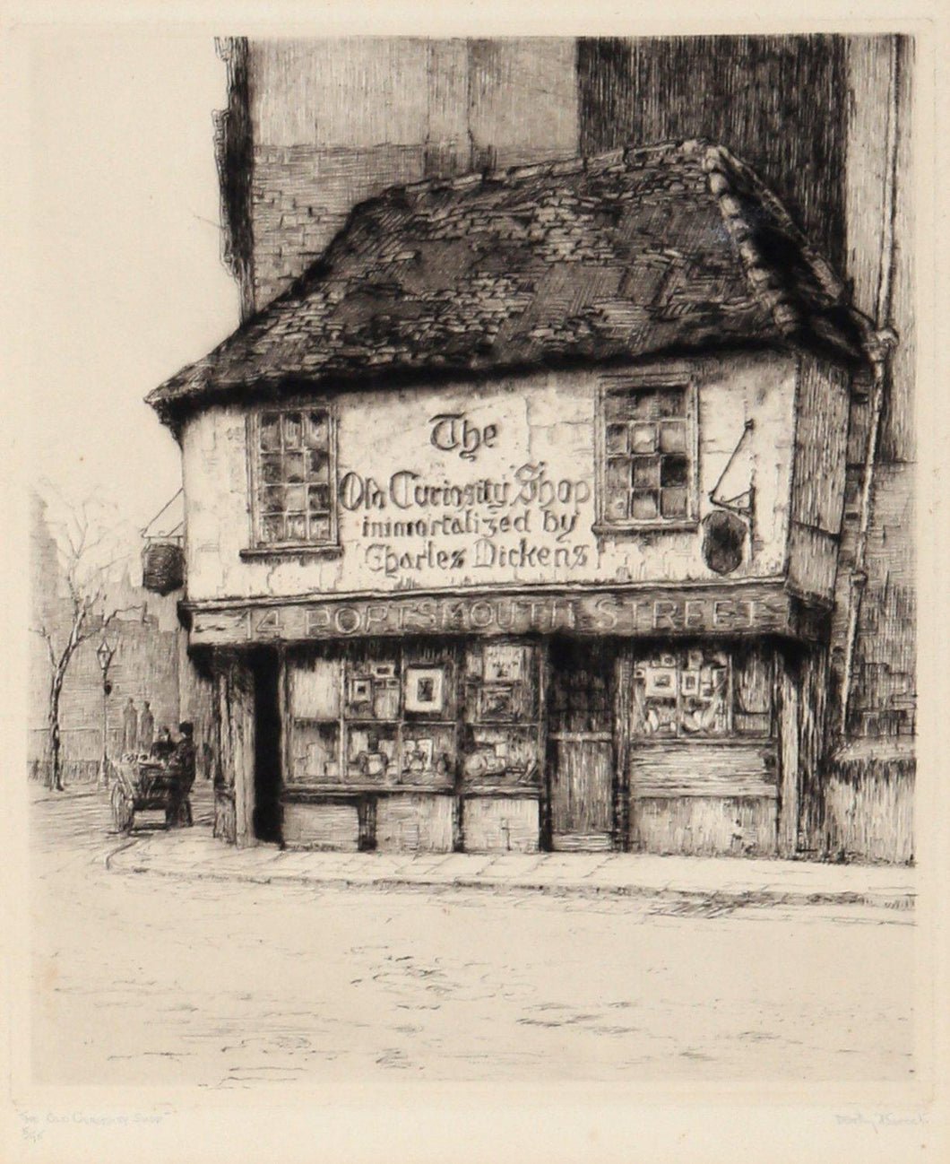 The Old Curiosity Shop Etching | Dorothy Sweet,{{product.type}}
