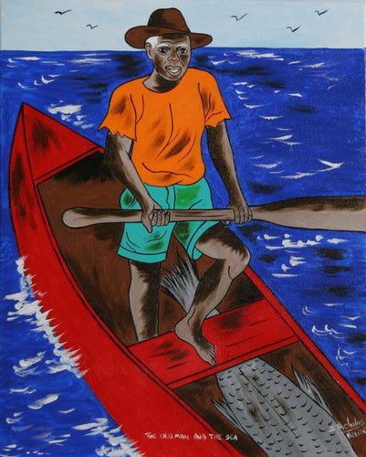 The Old Man and the Sea Acrylic | Isiah Nicholas,{{product.type}}