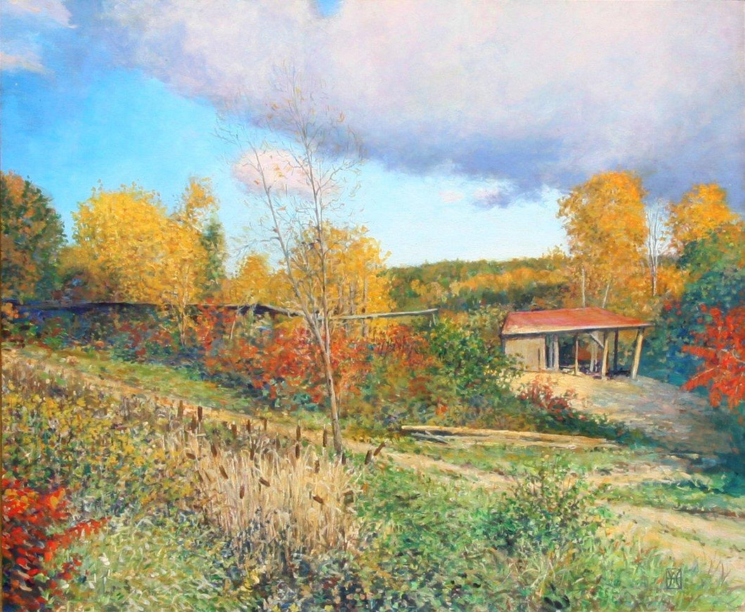The Old Sawmill at Westminster, Vermont Oil | Wally Ames,{{product.type}}
