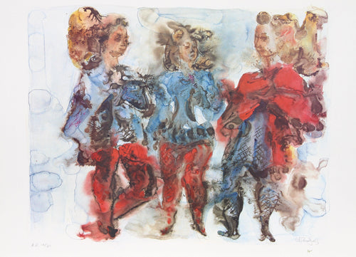 The Performers Lithograph | Chaim Gross,{{product.type}}