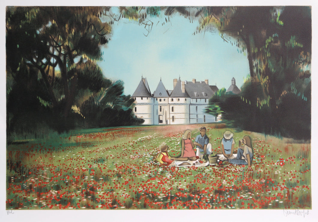 The Picnic Lithograph | Robert Vernet Bonfort,{{product.type}}