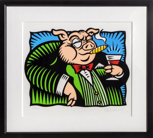 The Pig Screenprint | Burton Morris,{{product.type}}