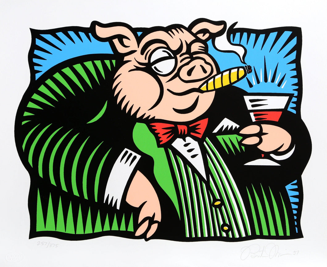 The Pig Screenprint | Burton Morris,{{product.type}}
