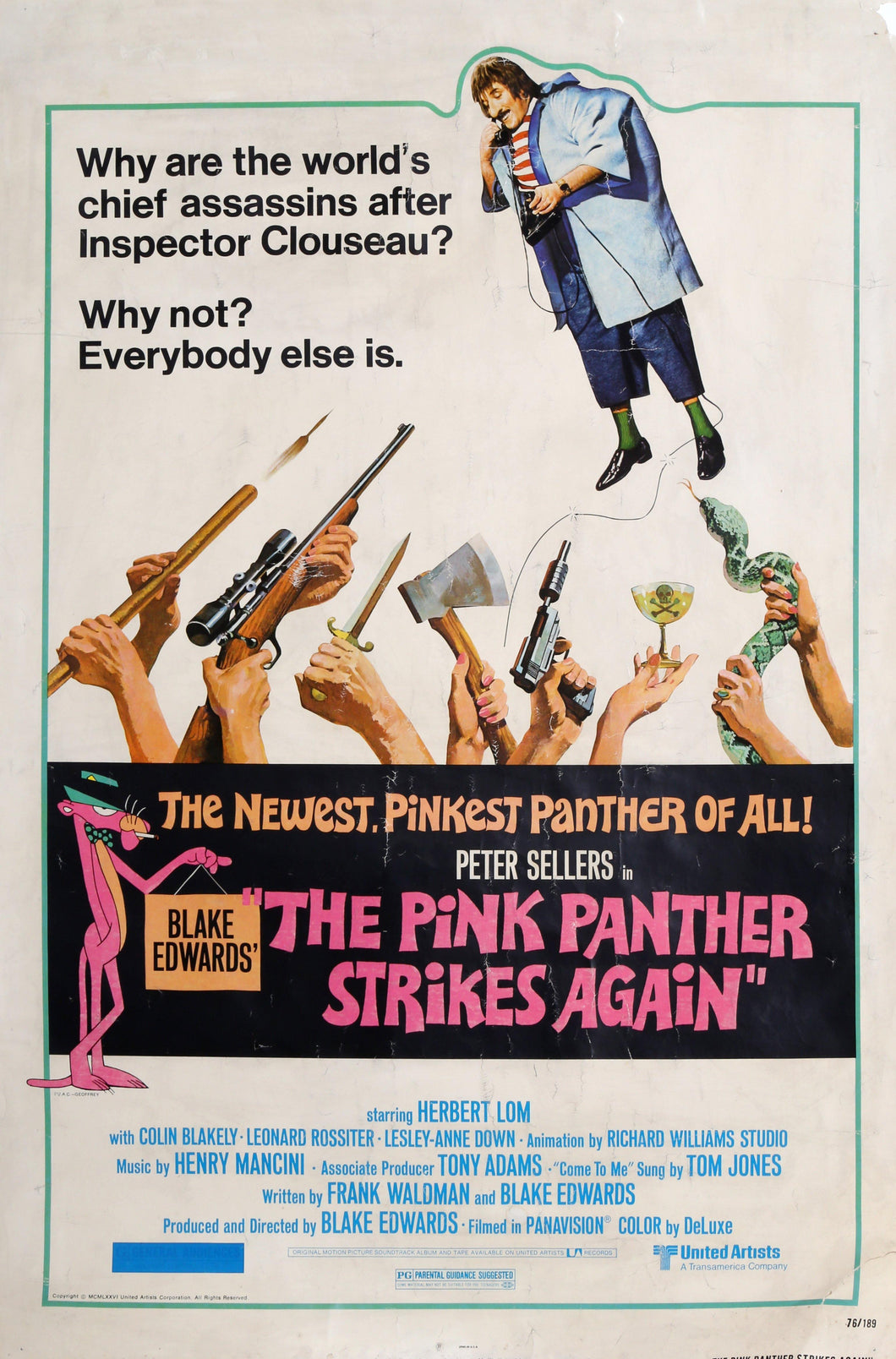 The Pink Panther Strikes Again Poster | Unknown Artist - Poster,{{product.type}}