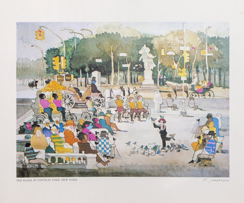 The Plaza at Central Park lithograph | Dong Kingman,{{product.type}}