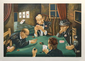 The Poker Game Screenprint | Israel Rubinstein,{{product.type}}