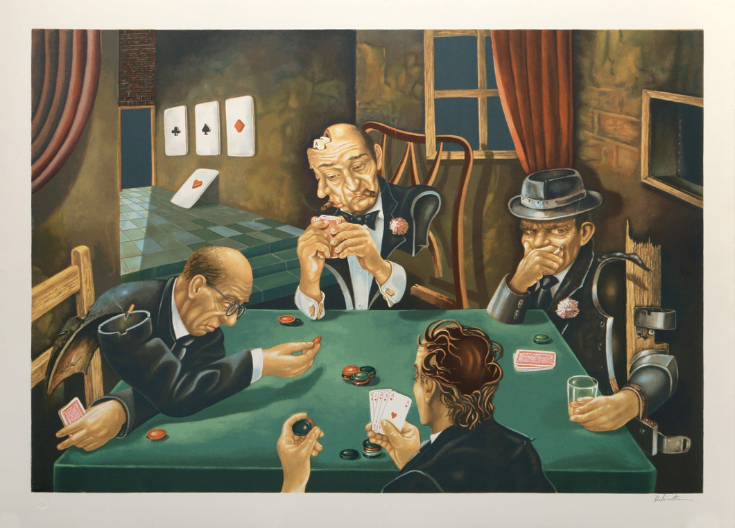The Poker Game Screenprint | Israel Rubinstein,{{product.type}}