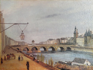 The Pont-au-Change and the Palais de Justice Poster | Jean-Baptiste-Camille Corot,{{product.type}}