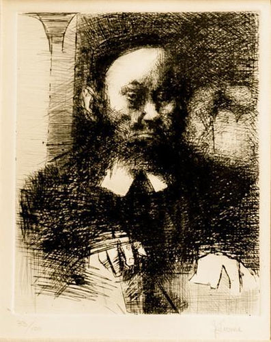The Rabbi in His Study Lithograph | Jack Levine,{{product.type}}